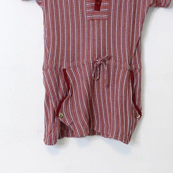 Elizabeth and James striped linen blend dress coverup size small - Picture 3 of 10